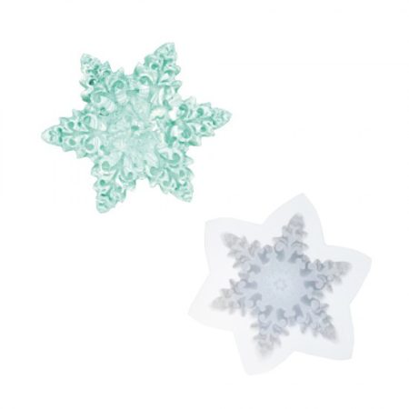 Silicone mold 10cm x 10cm x 2,6cm –Snowflake