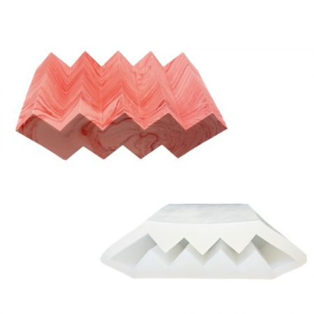 Silicone mold 14,5cm x 8,6cm x 5cm - Soap dish zigzag