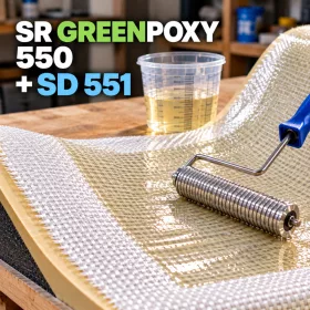   SR Greenpoxy 550 többcélú, bioalapú epoxi gyanta, kiszerelt 1kg + SD 551 0,42kg @